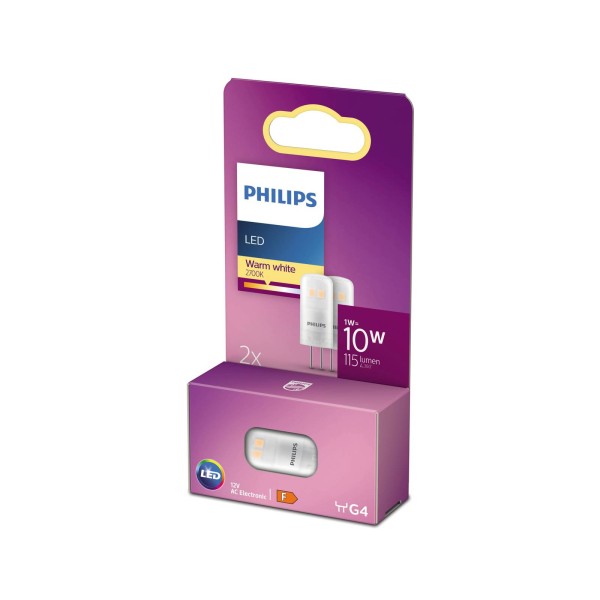 Philips led stiftlamp g4 1w 827 2 per pak