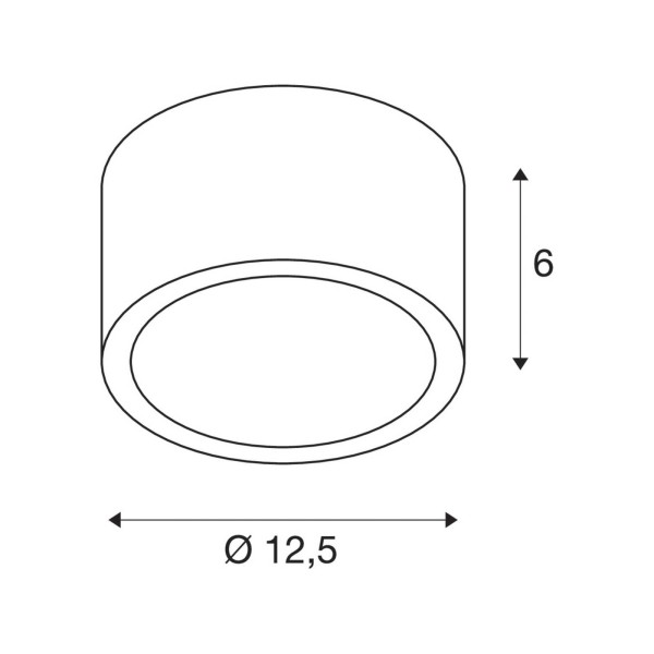 Plafondlamp slv rox