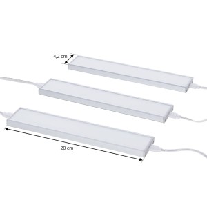 Prios Ashtonis LED meubelverlichting, 3/set, 20 cm