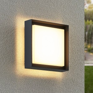 Prios Epava LED buitenwandlamp, vierkant