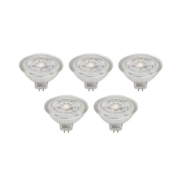 Prios led reflectorlamp gu5. 3 4. 3w 345lm 36° helder 827 set van 5