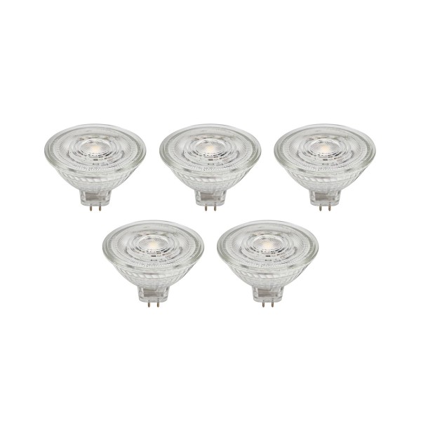 Prios led reflectorlamp gu5. 3 4. 3w 345lm 36° helder 840 set van 5