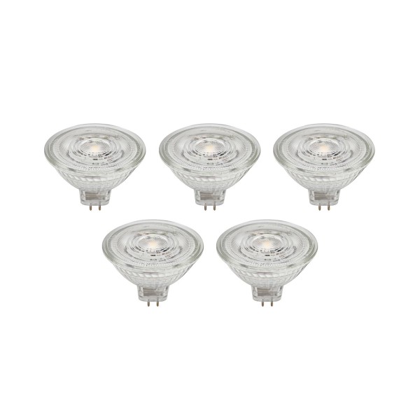 Prios led reflectorlamp gu5. 3 4. 9w 500lm 36° helder 827 set van 5