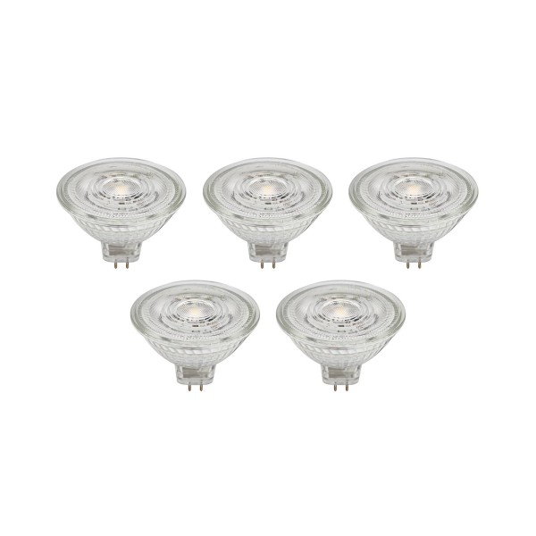 Prios led reflectorlamp gu5. 3 4. 9w 500lm 36° helder 840 set van 5