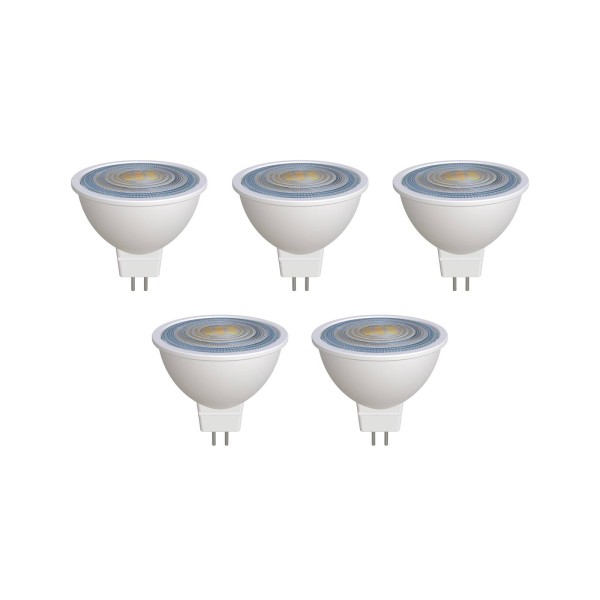 Prios led reflectorlamp gu5. 3 7. 5w 621lm 36° wit 827 set van 5