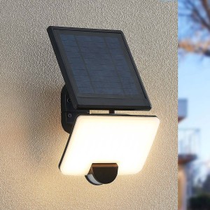 Prios Yahir LED wandspot op zonne-energie sensor