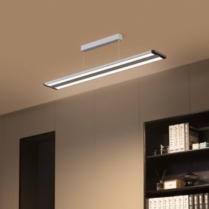 Prios Zyair LED hanglamp zilver aluminium kunststof