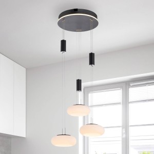 Q-Smart-Home Paul Neuhaus Q-ETIENNE hanglamp rondel, zwart