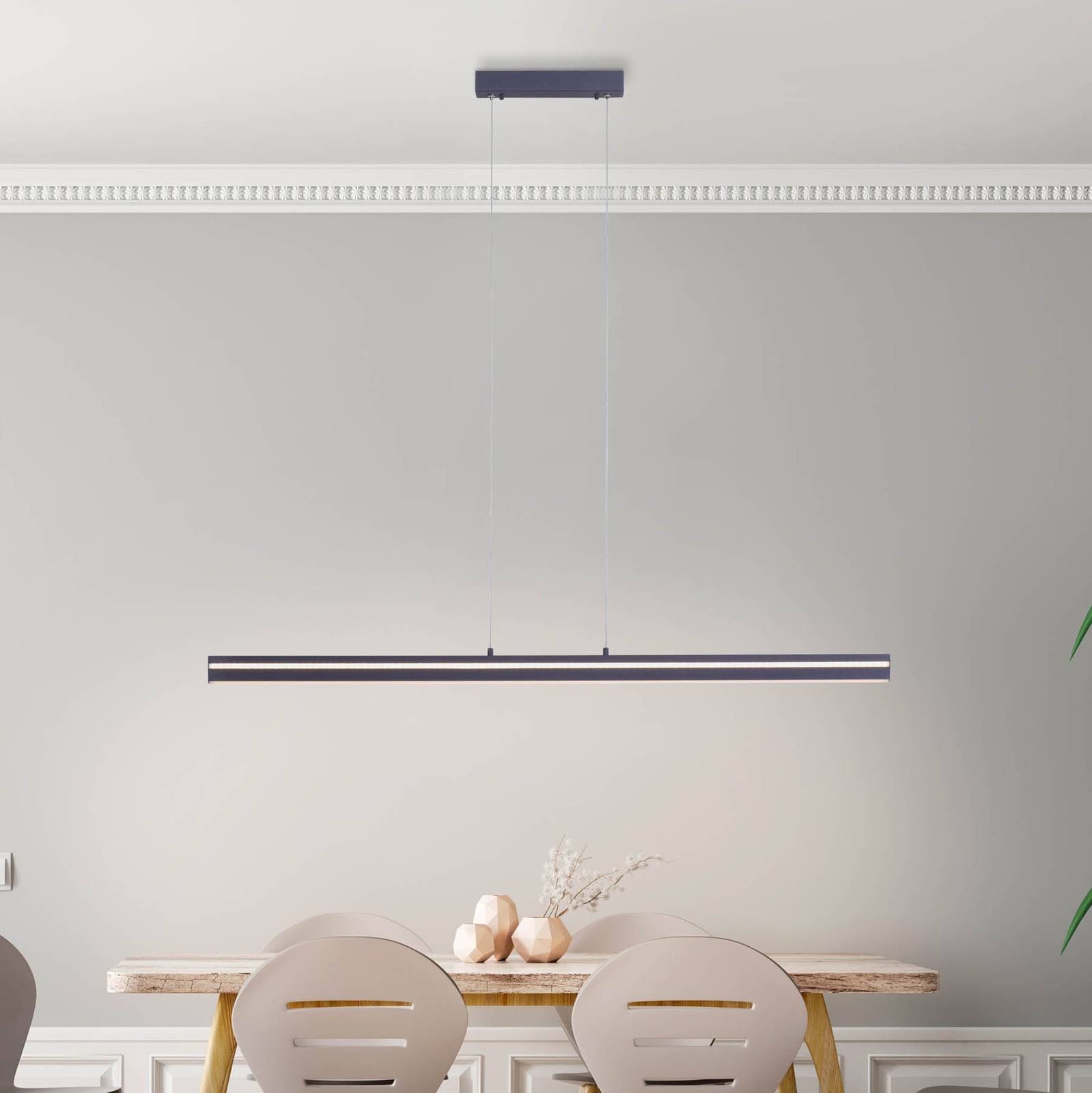 Q-smart-home paul neuhaus q-vito balkhanglamp, antraciet