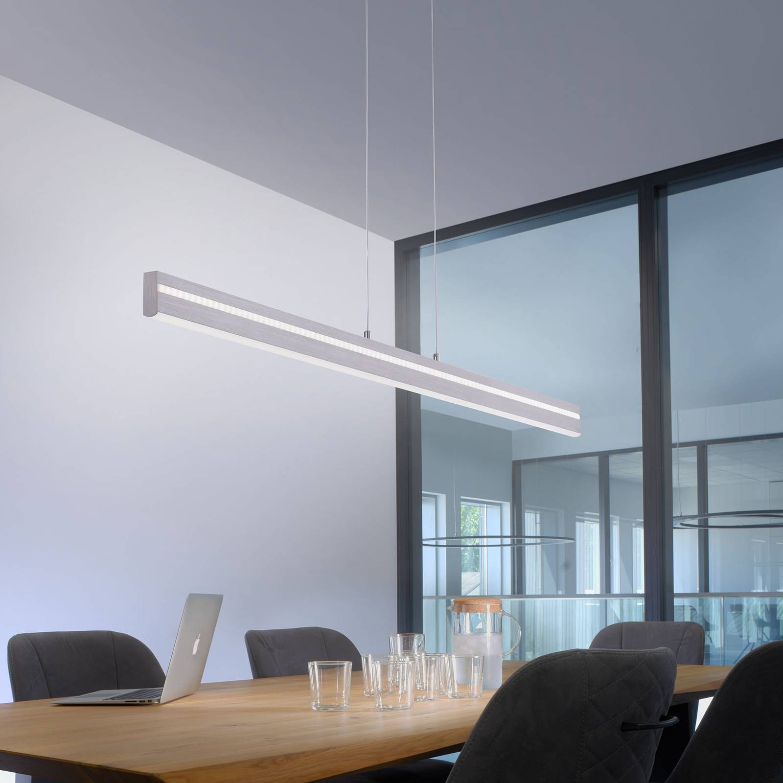 Q-smart-home paul neuhaus q-vito balkhanglamp, staal