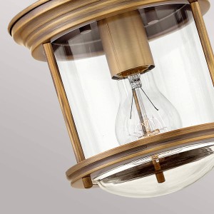 Quintiesse Hadrian Mini buiten plafondlamp, brons/helder