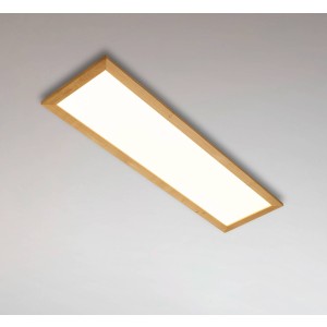 Quitani Aurinor LED paneel, natuurlijk eiken, 125 cm