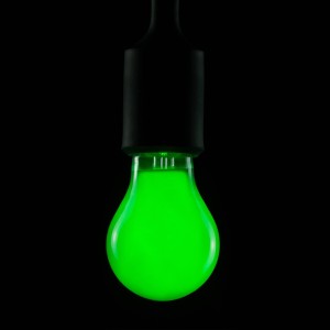 SEGULA LED lamp, groen, E27, 2 W, dimbaar