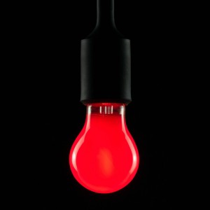 SEGULA LED lamp, rood, E27, 2 W, dimbaar