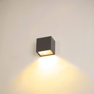 SLV Sitra Single LED buitenwandlamp down antraciet