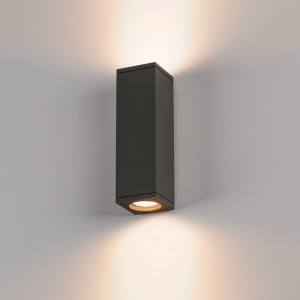 SLV buitenwandlamp Theo, antraciet, aluminium, omhoog/omlaag