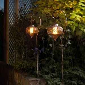 SMART GARDEN LED solar-grondspies lamp Osman in 2 per set