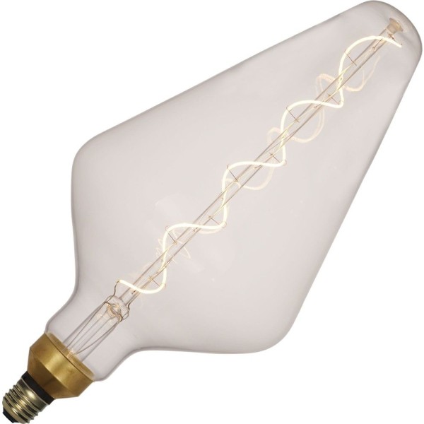 Bijzondere designlamp van schiefer professional lighting met helder glas. Deze lamp behoort tot onze extra grote 'giant' lampen en heeft de vorm van een kegel. Daardoor krijgt u een unieke lamp die gegarandeerd de aandacht trekt. De lamp is uitgevoerd in 6 watt en heeft een grote e27 fitting.