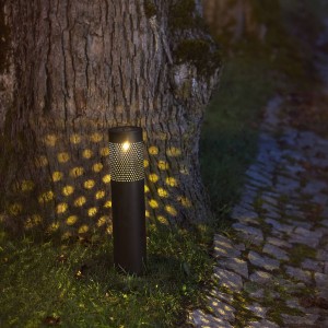 STAR TRADING LED solarlamp Blace in zwart, 39 cm hoog