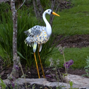 STAR TRADING LED solarlamp Heron als reiger-figuur