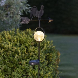 STAR TRADING LED solarlamp Windy, toont de windrichting