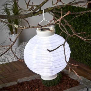 STAR TRADING Led lampion Jerrit 20 cm, wit