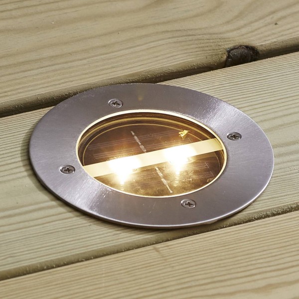 Star trading ronde led inbouwlamp op zonne-energie decklight