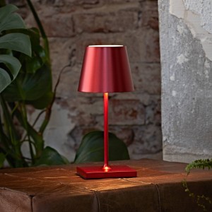 Sigor LED accu-tafellamp Nuindie mini 25cm kersenrood