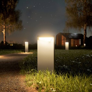 Sigor LED lamp op zonne-energie Nusolar antraciet, hoogte 34cm