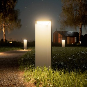 Sigor LED lamp op zonne-energie Nusolar antraciet, hoogte 50cm