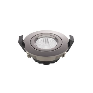 Sigor LED plafondinbouwspot Diled, Ø 8,5 cm, 6 W, 3.000 K, chroom