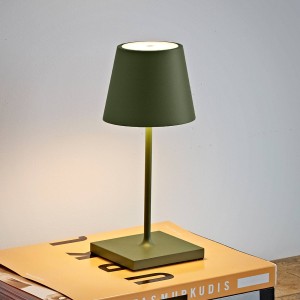 Sigor Nuindie mini LED tafellamp, rond, USB-C, spar groen