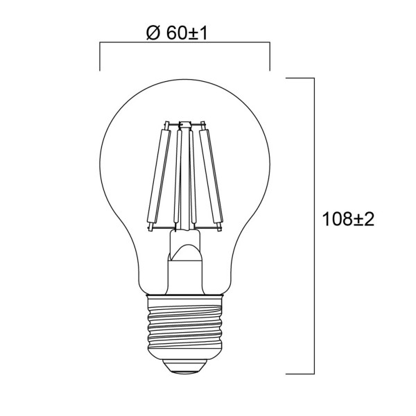 Sylvania E27 filament LED lamp 2