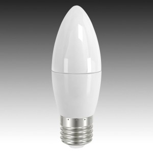 Sylvania LED kaarslamp E27 4,5W 827 gesatineerd