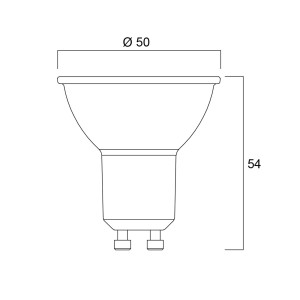 Sylvania LED reflector GU10 2,2W 3.000K 350 lm dim