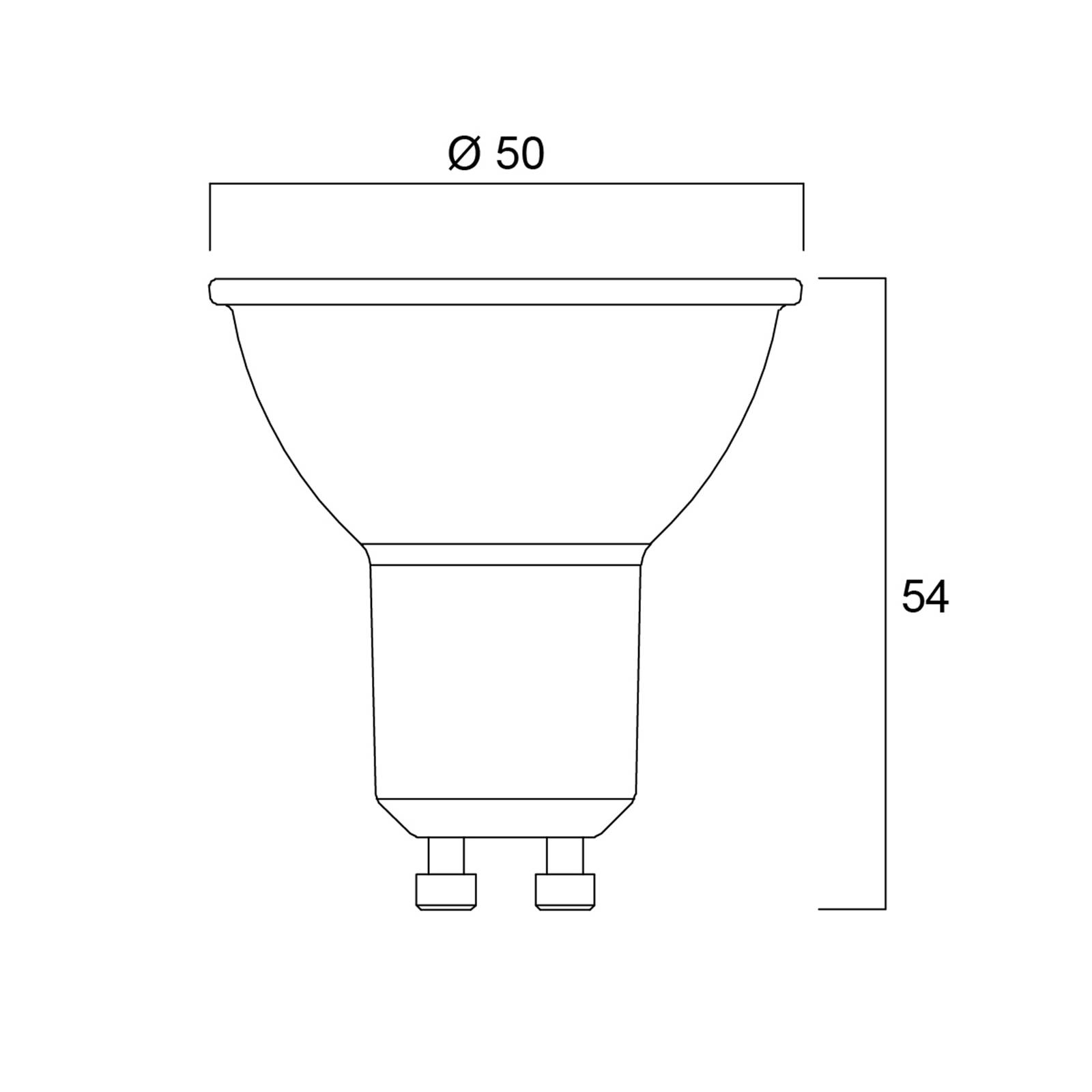 Sylvania led reflector gu10 2,2w 3. 000k 350 lm dim