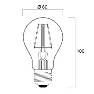 Sylvania ToLEDo Retro LED lamp E27 4.1W blauw