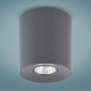 TK Lighting Downlight Orion rond, grafiet, 12,5 cm