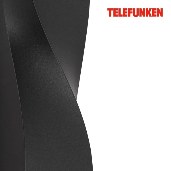 Telefunken led buitenwandlamp brugge updown zwart 4. 000k 2