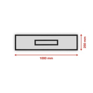 Telefunken LED paneel Centerback CCT RGB 100x25cm zwart