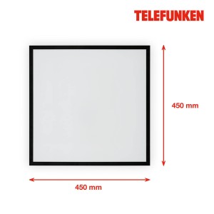 Telefunken LED paneel Magic Fully zwart CCT RGB 45x45cm