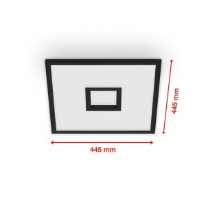 Telefunken LED paneel centerback CCT RGB 45x45cm zwart