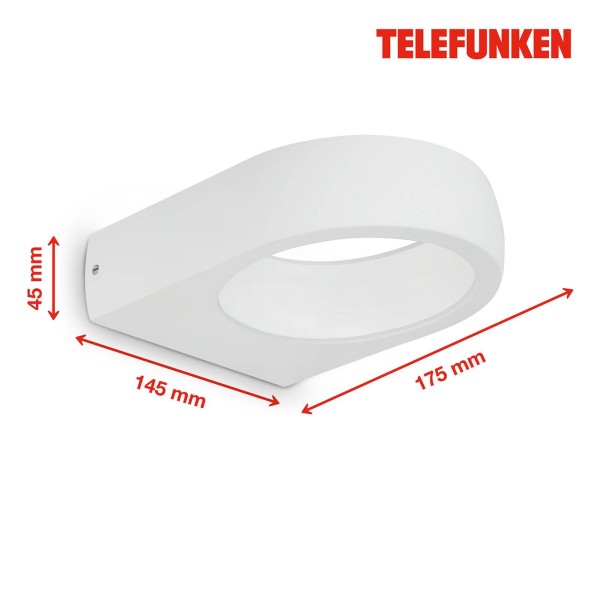 Telefunken puka led buitenwandlamp