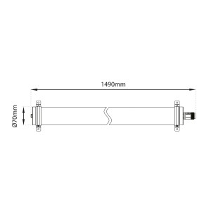 The Light Group SLC Lava LED plafondlamp van PMMA IP69