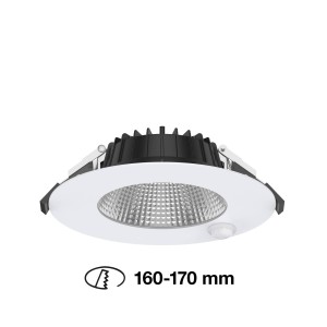 The Light Group SLC Shift LED downlight Ø 18cm wit met sensor