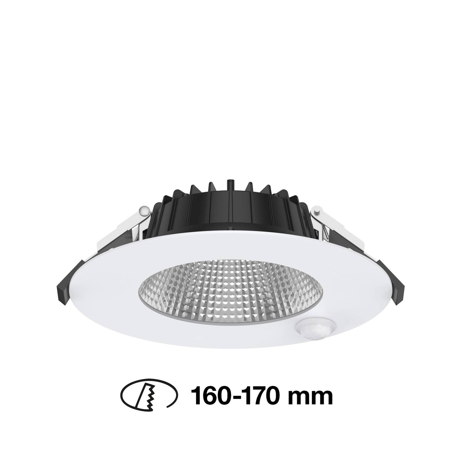 The light group slc shift led downlight ø 18cm wit met sensor