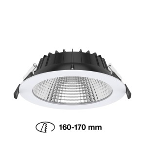 The Light Group SLC Shift LED inbouwspot Ø 19cm CCT, wit