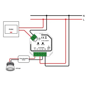 The Light Group SLC SmartOne AC Dimmer Mini 200W ZigBee LN