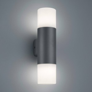 Trio Lighting Buitenwandlamp Hoosic 2-lamps, antraciet