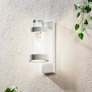 Trio Lighting Buitenwandlamp Sambesi met schemersensor, wit